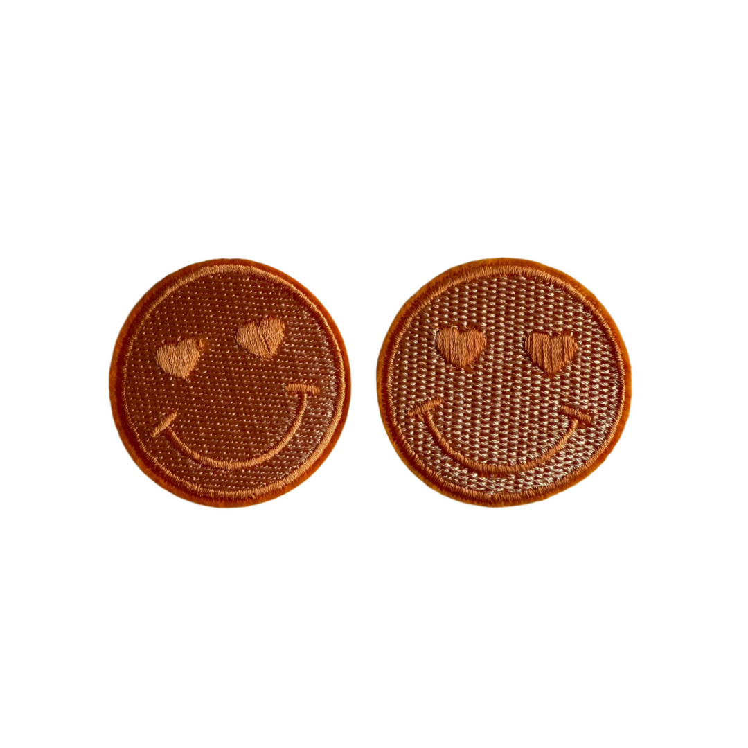 Orange Smilies Patch Set