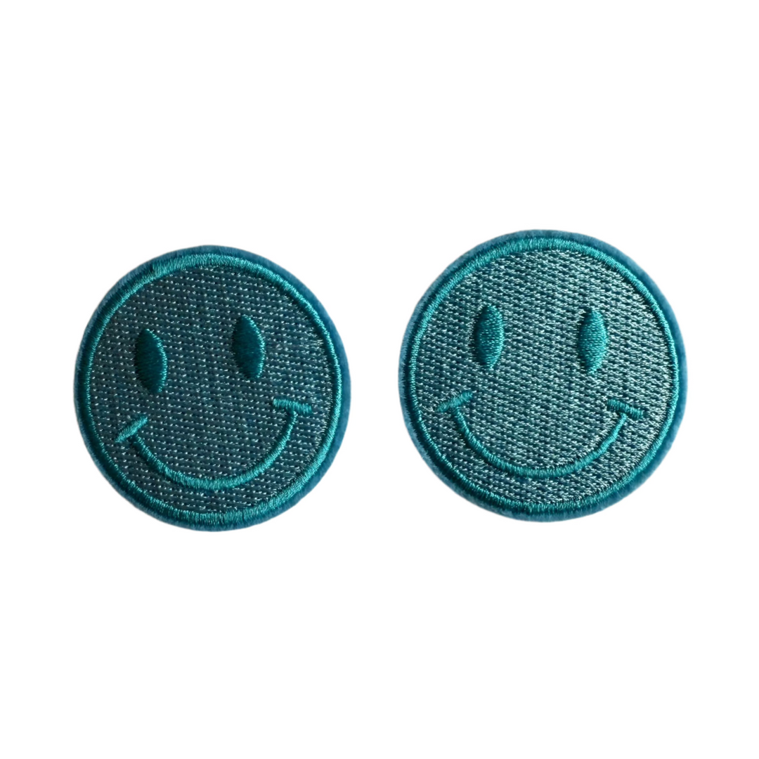 Blue Smilies Patch Set