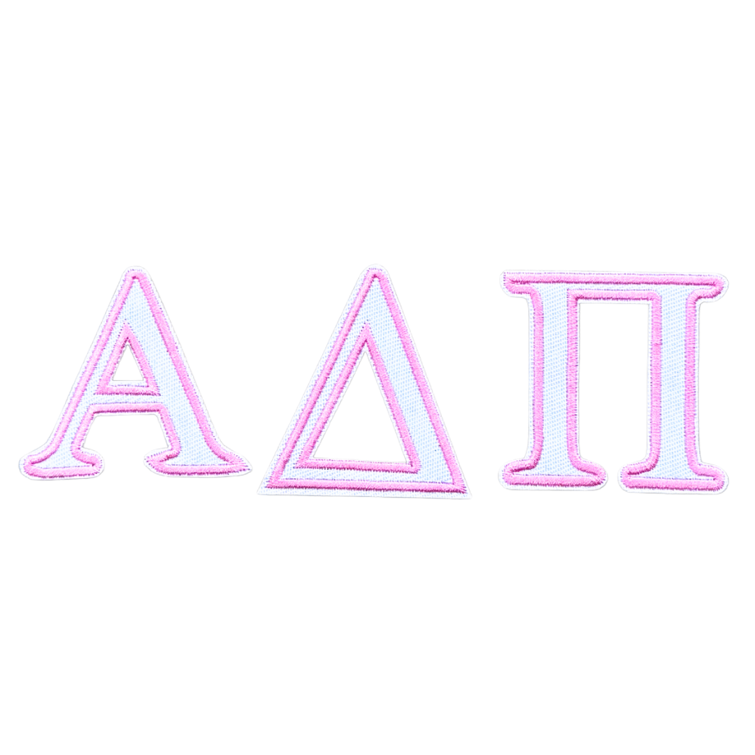 Sorority Letter Patch Sets