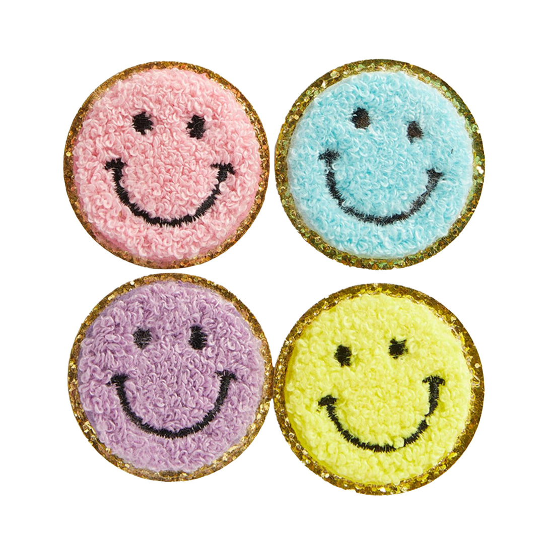 Pack of 4 Smiley Face Patches