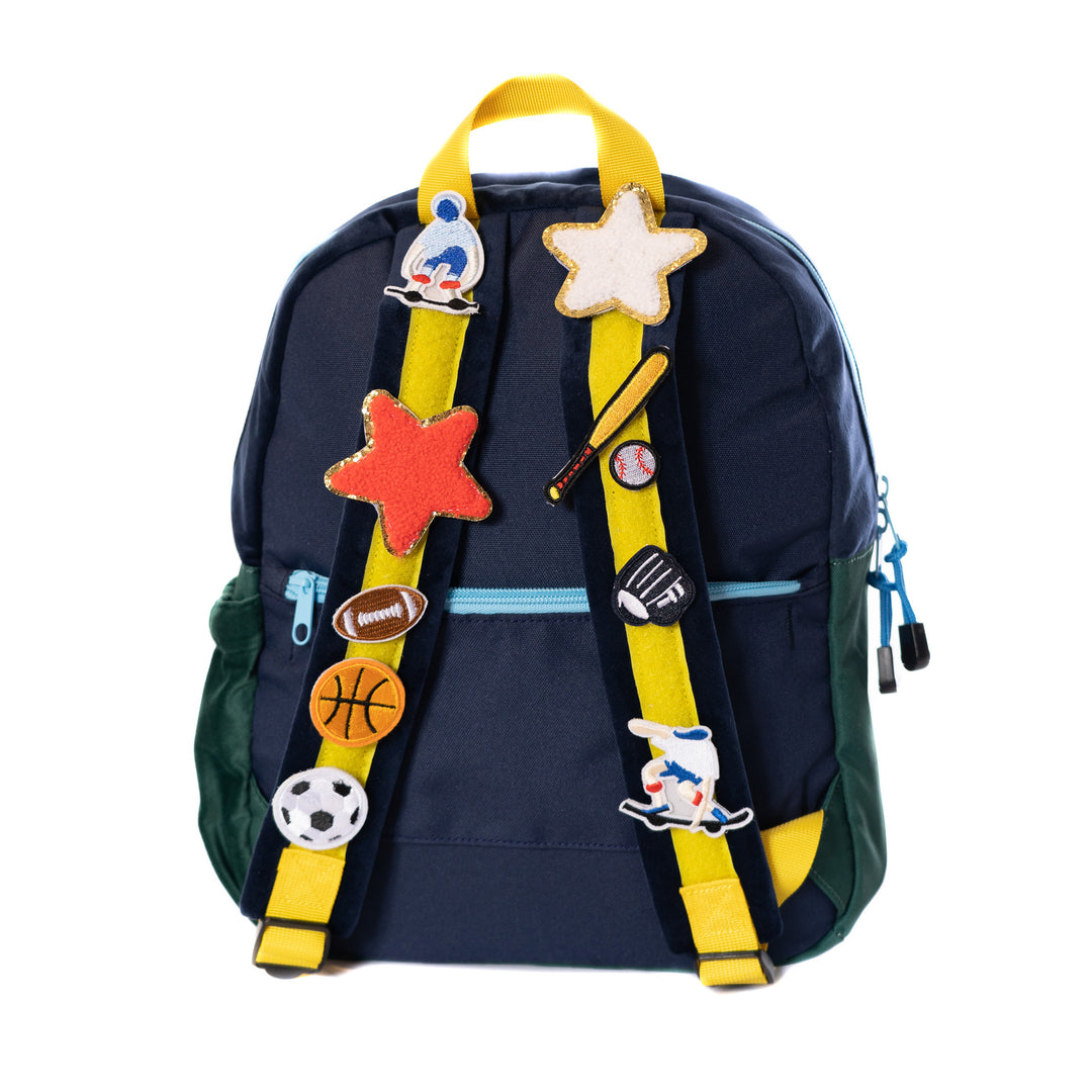 Small Becco Backpack - Kids Lux Navy/Hunter