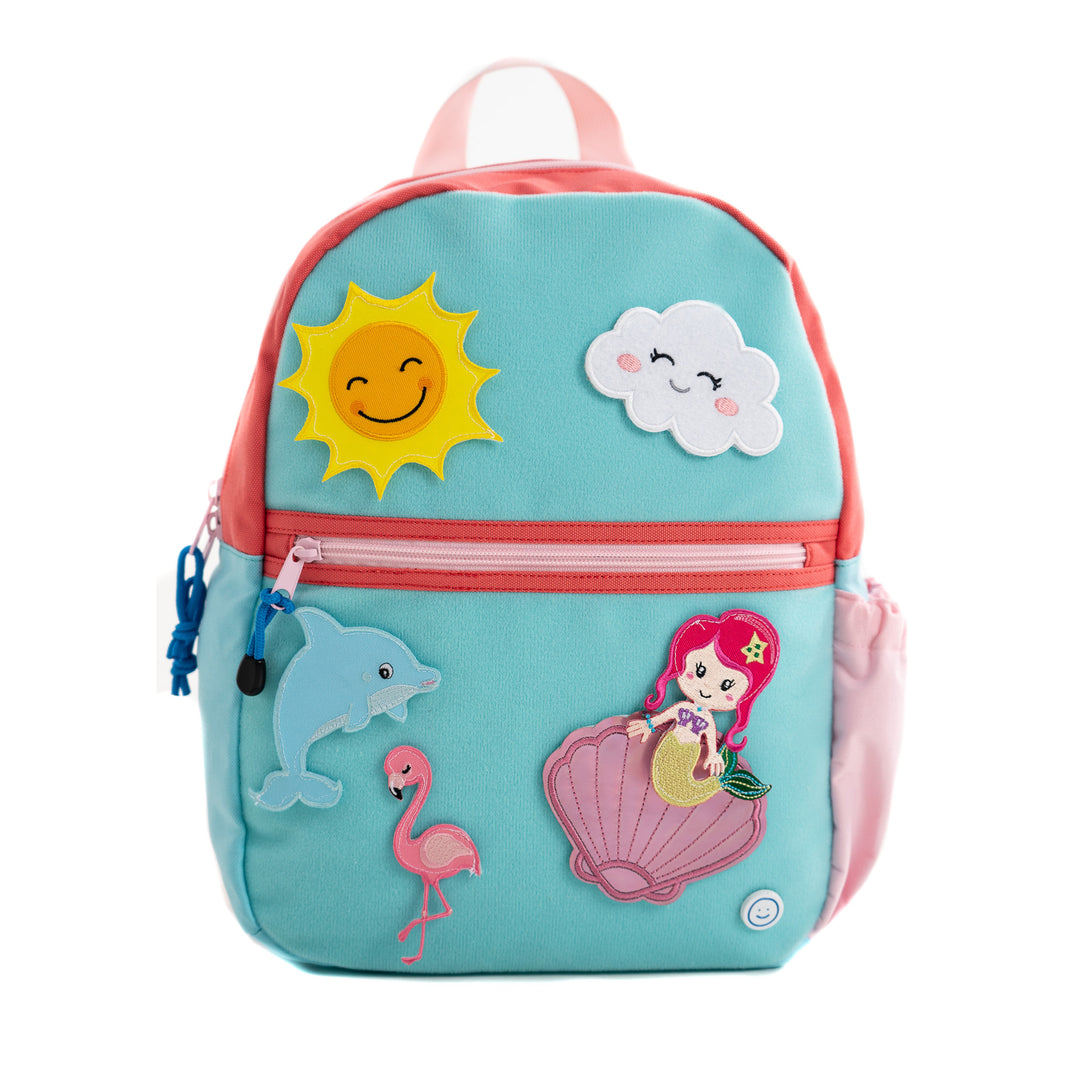 children coach backpack Becco Bags Kid's Hook & Loop Sport Backpack Coral Splash