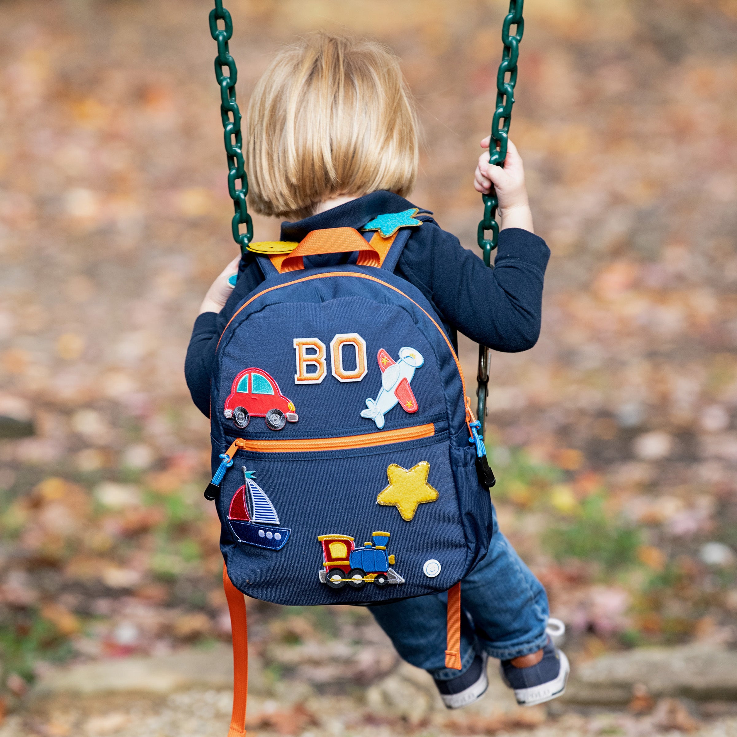 Kids discount navy backpack