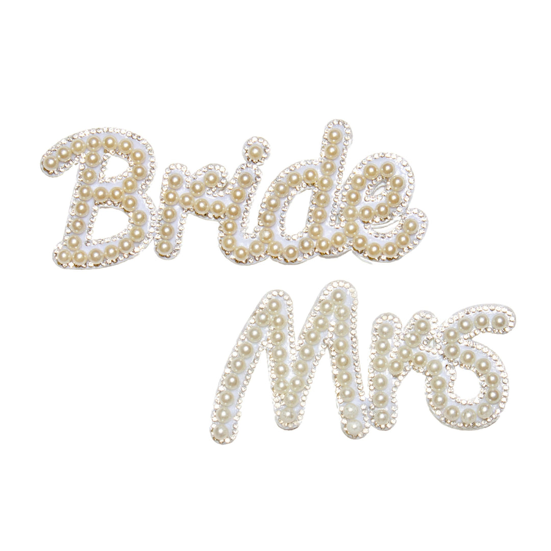 From "Bride" to "Mrs." Pearl Script Patch Set