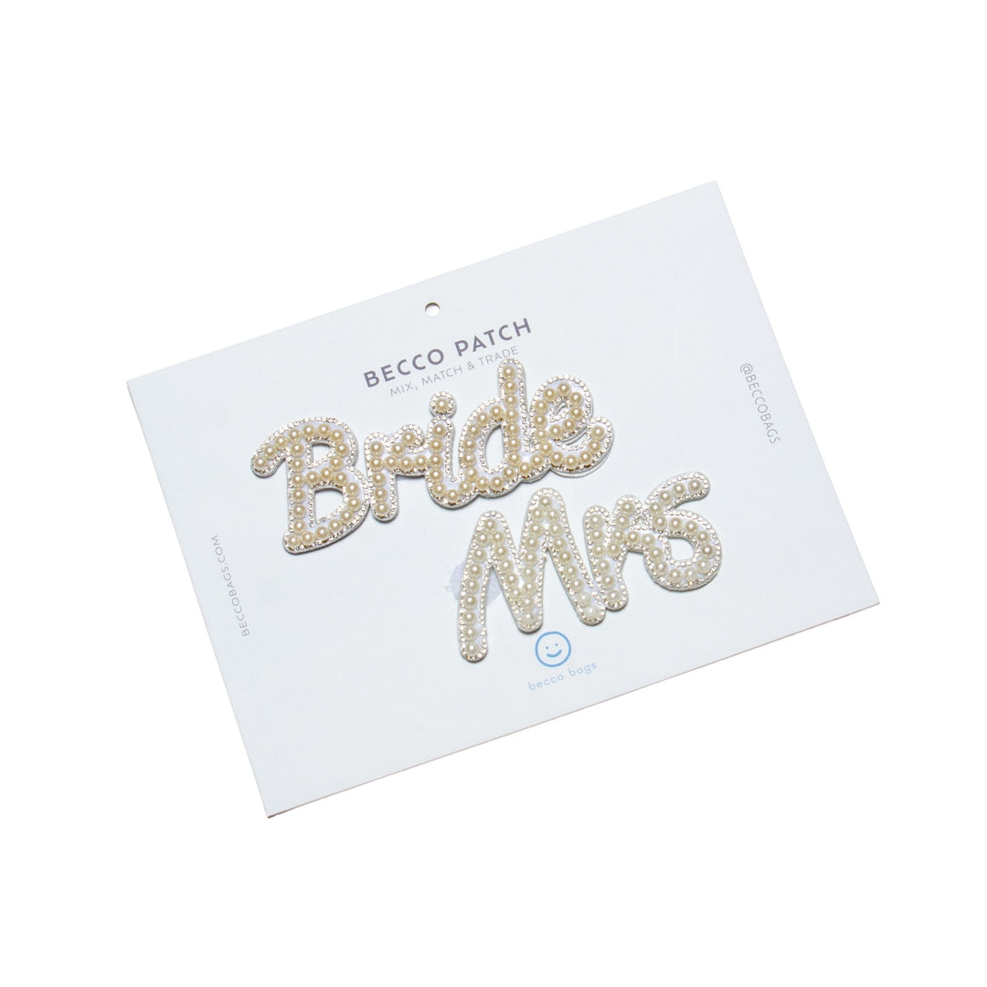 From "Bride" to "Mrs." Pearl Script Patch Set