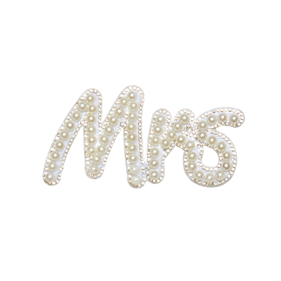 From "Bride" to "Mrs." Pearl Script Patch Set