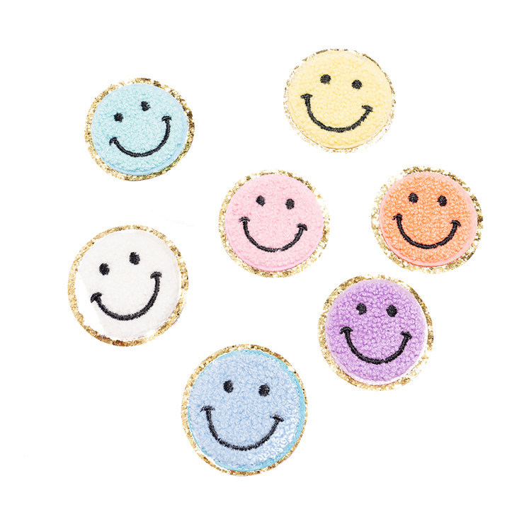 Chenille Smiley Faces (Set of 2)