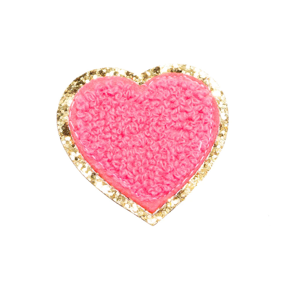 Chenille Sparkle Hearts (Set of 2)