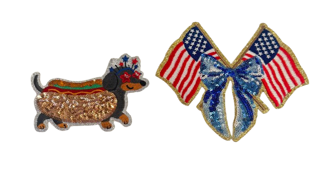 Patriotic Pup Patch Set