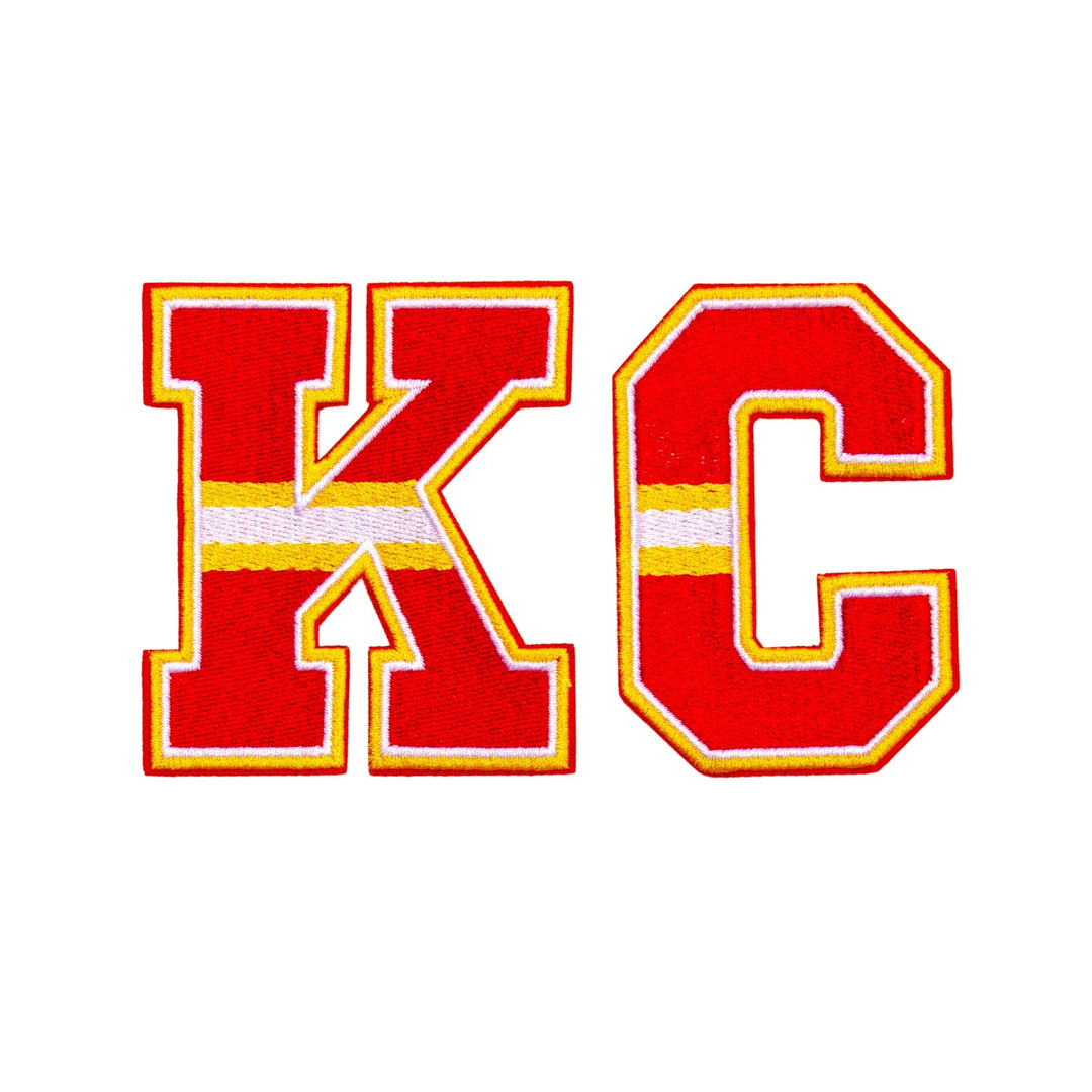 Kansas City Chiefs "KC" Patch Set