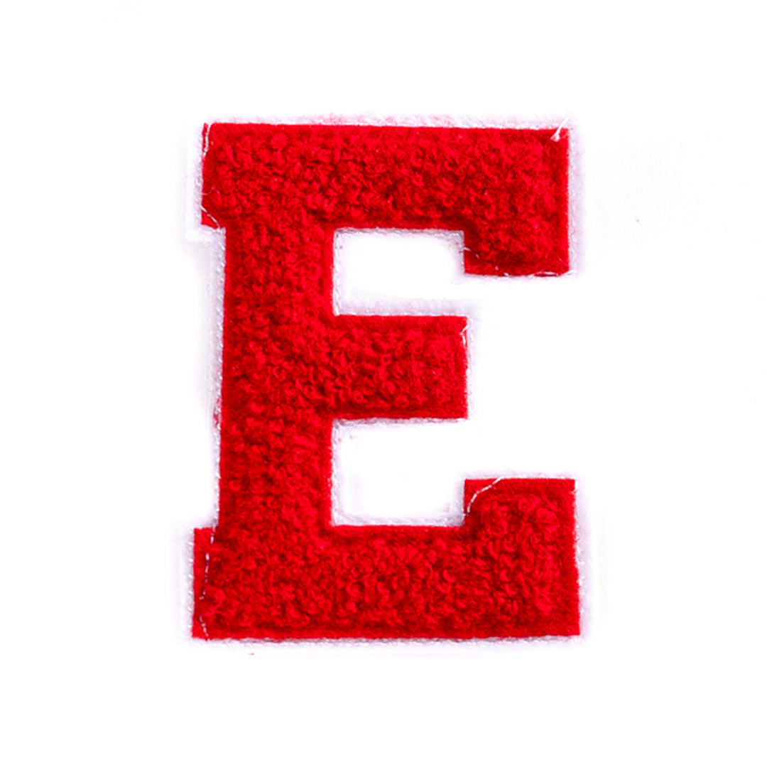 3" Chenille Varsity Letter Patches — Red
