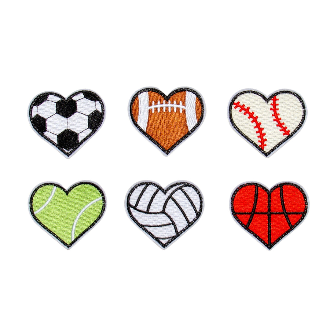 Sport Hearts Patch Set