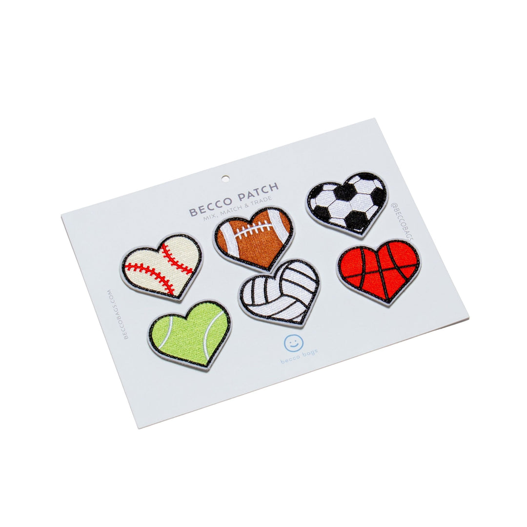 Sport Hearts Patch Set