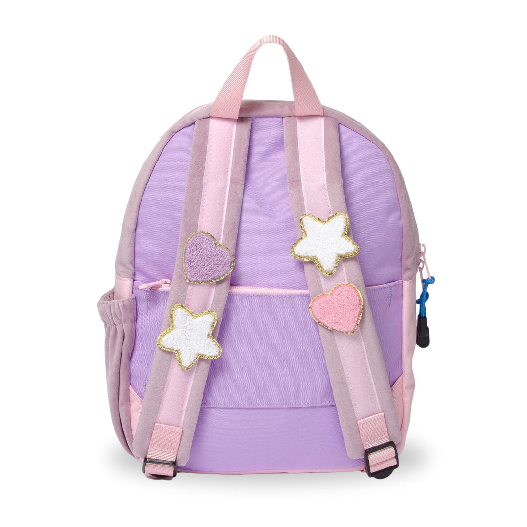 designed purple mini backpacks Becco Bags | Hook & Loop Lux Kids Backpack, Pink And Lavender
