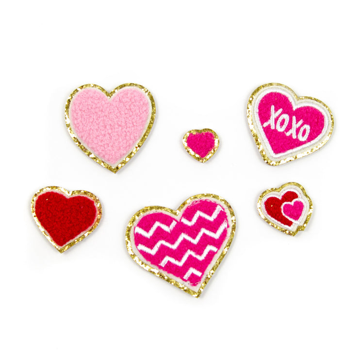 Assorted Valentine Hearts Patch Set