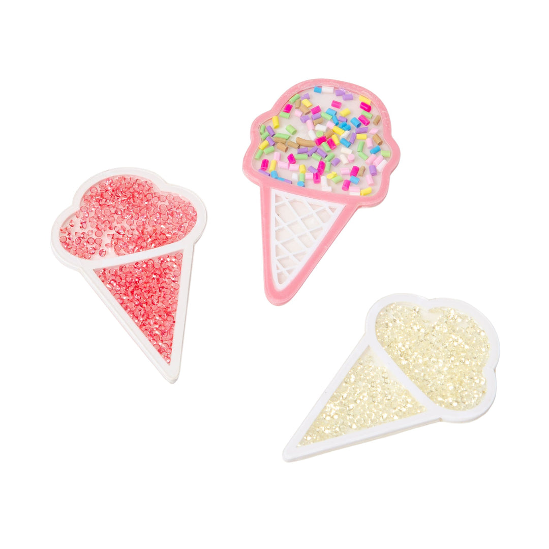 Ice Cream Cone Acrylic Patch Set