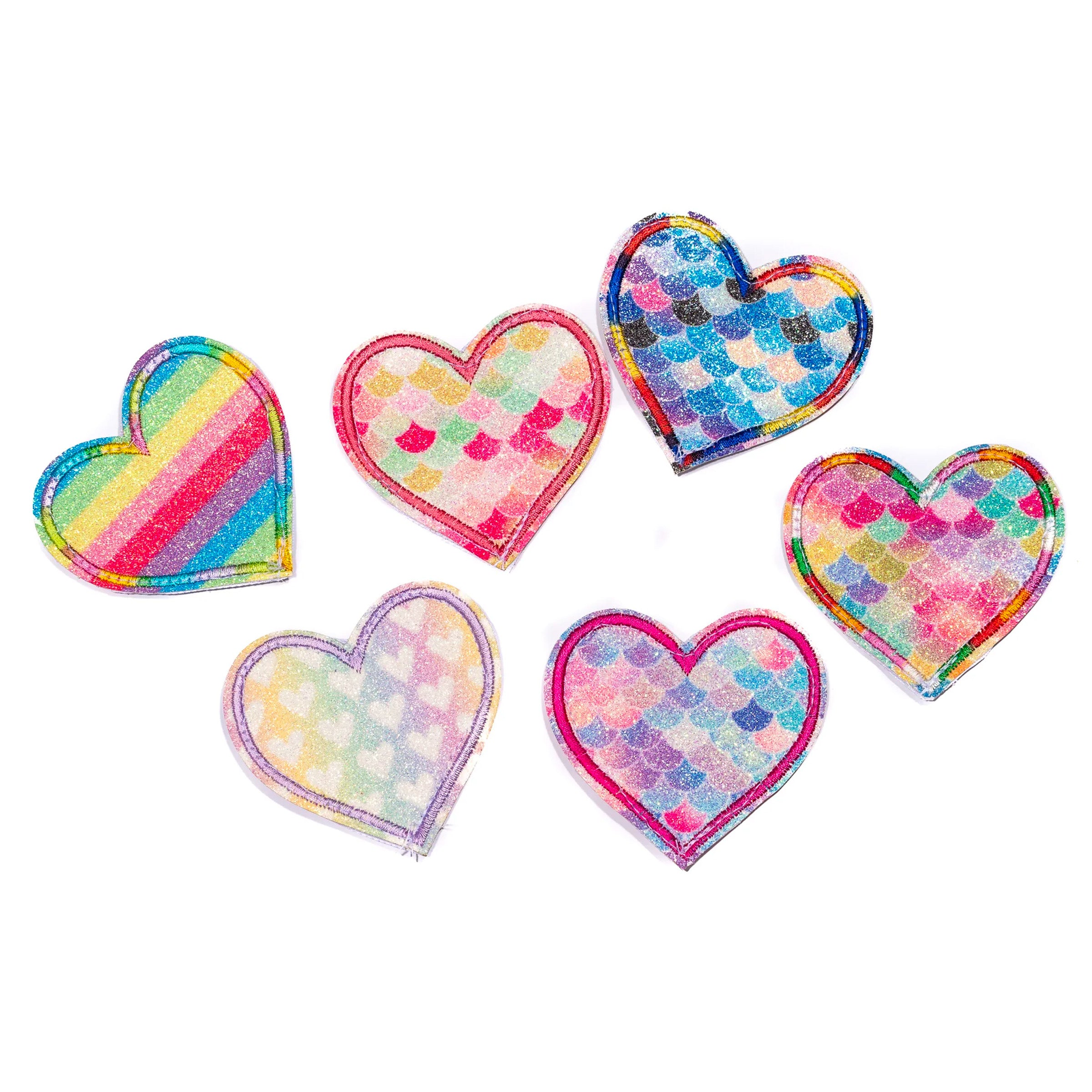Heart Multicolor Patches – Pink Lily