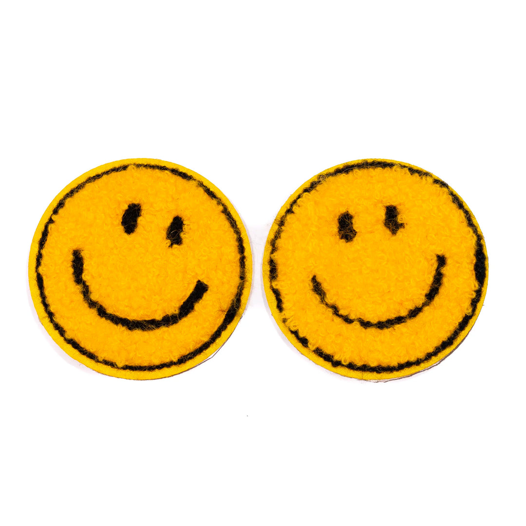 Yellow Smiley Faces Patch Set