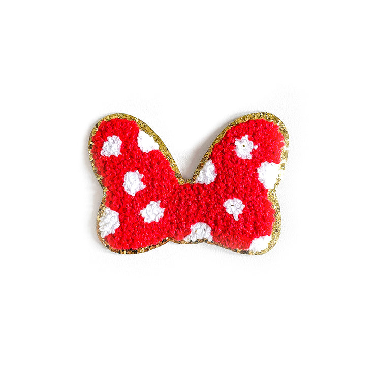 Chenille Bow Patches 